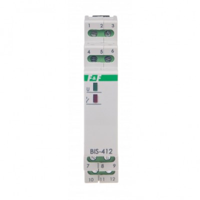 Elektroninė bistabilioji impulsinė relė BIS-412 24 V - Ratechna.eu