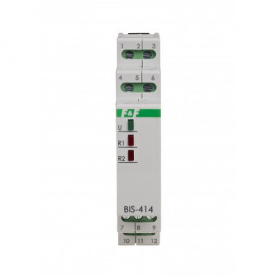 Elektroninė bistabilioji impulsinė relė BIS-414i 24 V - Ratechna.eu