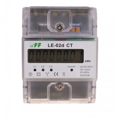 Energijos skaitiklis LE-02d CT-www.ratechna.eu