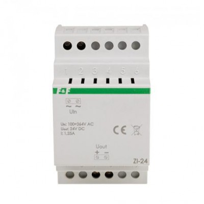 Stabilizuotas maitinimo šaltinis, impulsinis, Uin= 100-264V AC, U= 24V DC, DC, P=30W, 3 moduliai-www.ratechna.eu Stabilizuotas maitinimo šaltinis, impulsinis, Uin= 100-264V AC, U= 24V DC, DC, P=30W, 3 moduliai - Ratechna.eu