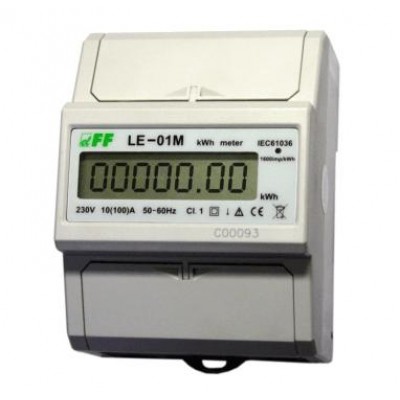 Elektros energijos skaitiklis, vienfazis RS-485 MODBUS, LCDisplay, sl.1, 5 (45) - Ratechna.eu