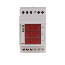 Srovės indikatorius, 3 fazių, srovės transformatoriui 250/5A, True RMS, 3 modulių