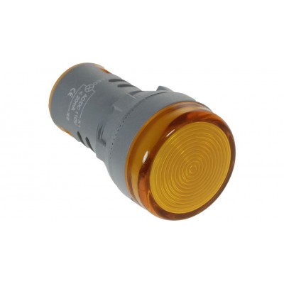 Signalinė lemputė su korpusu Ø22mm LED geltona 220V - Ratechna.eu